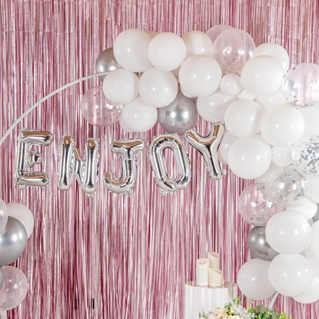 Balon Folie Metalizata Litera J, Flippy, 40 cm, Umflati cu Heliu sau Aer, Ambalaj Individual, Pai inclus, Argintiu [2]