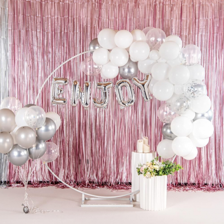 Balon Folie Metalizata Litera Y, Flippy, 80 cm, Umflati cu Heliu sau Aer, Ambalaj Individual, Pai inclus, Argintiu [2]