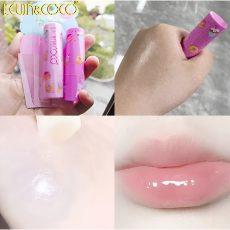 Balsam de Buze, Kevin&amp;Coco, Ice Cream, Hidratare, Catifelare, Cremos, 13.5x7.5x2 cm, Roz [3]