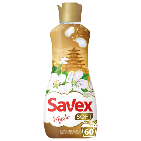 Detergenți și soluții de curățenie - Balsam pentru Rufe, Savex Soft, 1.5 L Concentrat Mystic 60 spalari