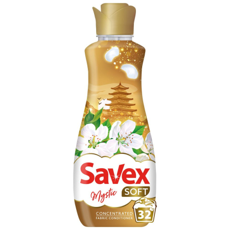 Detergenți și soluții de curățenie - Balsam pentru Rufe, Savex Soft, 800 ml Concentrat Mystic 32 spalari