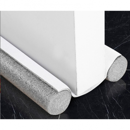 Diverse pentru casa si camping - Banda de Izolare a Usii, Flippy, Banda Anti-Curent, Anti-Zgomot, Anti-Praf, Opritor Izolator, 90cm, Alb