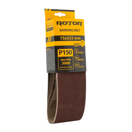 Consumabile, piese și accesorii - Banda de slefuit ROTOR P150 75*533 set 5