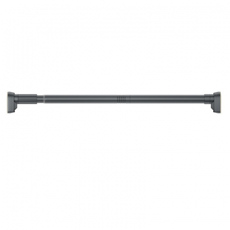 Bara Telescopica Multifunctionala, Flippy, din Otel Inoxidabil si ABS, Utilizare Universala, Extensie 185 - 205 cm, Fara Perforare Perete, Gri [10]