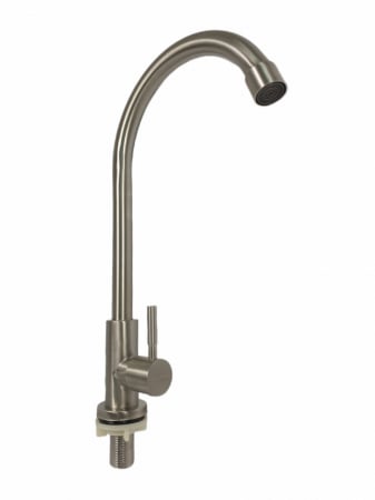 Instalatii sanitare - Lichidare Baterie bucatarie apa rece MIXXUS MONO-01.SUS din otel inoxidabil, Monocomanda, Racorduri incluse