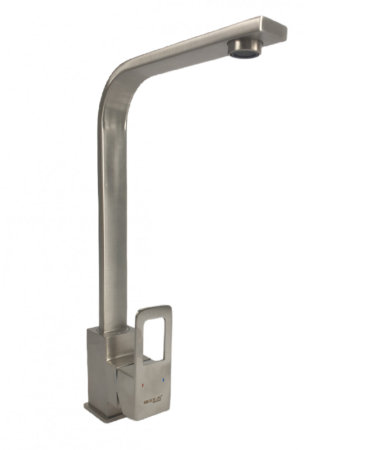 Instalatii sanitare - Baterie bucatarie MIXXUS FIT-011 din otel inoxidabil, Monocomanda, Racorduri incluse