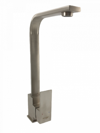 Instalatii sanitare - Baterie bucatarie MIXXUS KUB-011 din otel inoxidabil, Monocomanda, Racorduri incluse