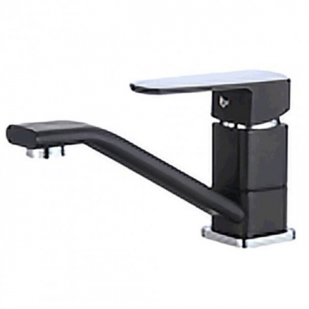 Baterie bucatarie Mixxus Missouri 555-15CM Black, material alama, culoare negru [0]