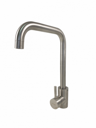 Baterie bucatarie MIXXUS SUS-011-G din otel inoxidabil, Monocomanda, Racorduri incluse [2]