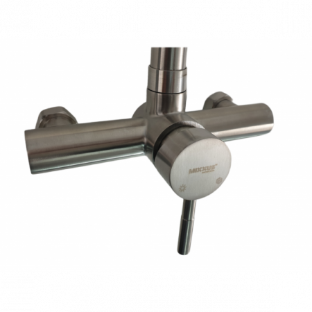 Coloana de dus Mixxus EKA-003-J, 120 cm baterie si para, monocomanda, furtun flexibil [2]