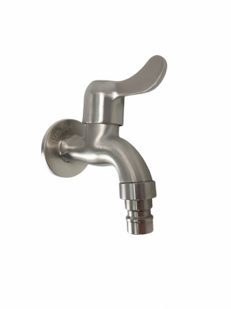 Baterie lavoar apa rece MIXXUS BIB-02 din otel inoxidabil, Monocomanda, Racorduri incluse [1]