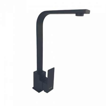 Baterie bucatarie MIXXUS KUB-011 BLACK din otel inoxidabil, Monocomanda, Racorduri incluse [0]