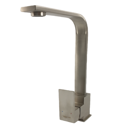 Baterie bucatarie MIXXUS KUB-011 din otel inoxidabil, Monocomanda, Racorduri incluse [4]