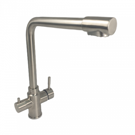 Baterie bucatarie MIXXUS SUS-021 din otel inoxidabil, Monocomanda, Racorduri incluse [0]