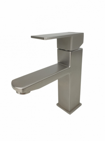 Baterie lavoar MIXXUS KUB-001 din otel inoxidabil, Monocomanda, Racorduri incluse [2]