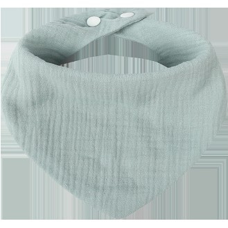 Jucarii, Copii & Bebe - Baveta Triunghiulara, Flippy, din Bumbac, pentru Copii 0-12 Luni, 33x32 cm, Rezistenta la Apa, Albastru