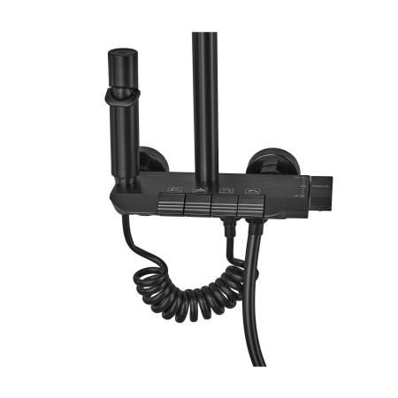 BCS-009-J black Coloana de dus din otel inoxidabil cu butoane 4 in 1 ARMATA [2]