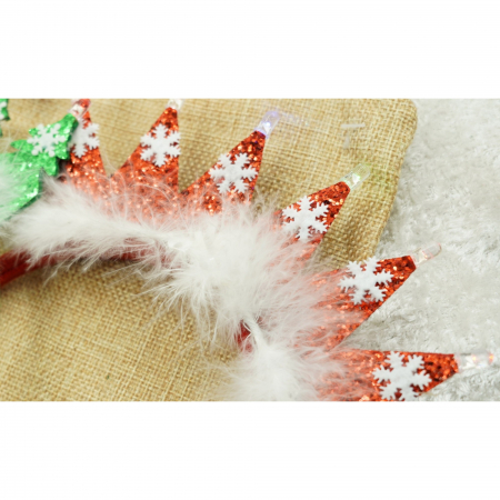 Bentita/cerc de Craciun, culoare rosie, marime standard, Flippy [4]