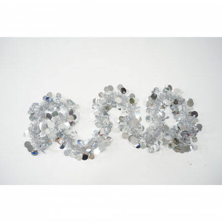 Beteala Craciun, Flippy, argintiu, marimea: 2 m x 11 cm material:folie PVC, interior/exterior [4]
