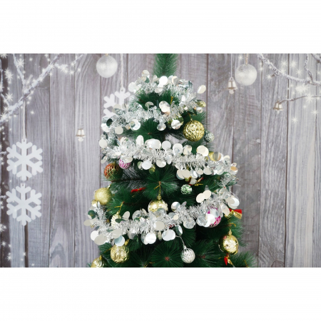 Beteala Craciun, Flippy, argintiu, marimea: 2 m x 11 cm material:folie PVC, interior/exterior [1]