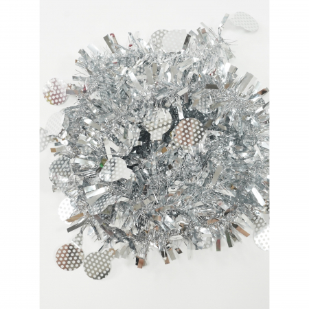 Beteala Craciun, Flippy, argintiu, marimea:  2 m x 11 cm x 9 cm material:folie PVC, interior/exterior [6]