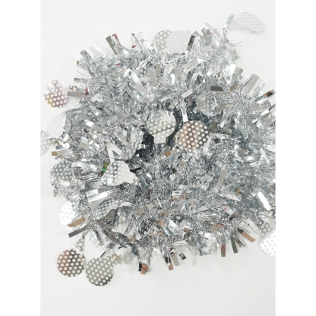 Beteala Craciun, Flippy, argintiu, marimea:  2 m x 11 cm x 9 cm material:folie PVC, interior/exterior [11]
