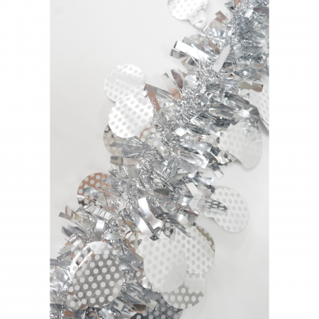 Beteala Craciun, Flippy, argintiu, marimea:  2 m x 11 cm x 9 cm material:folie PVC, interior/exterior [4]