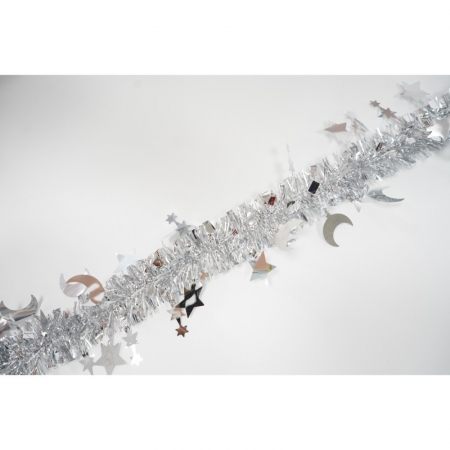 Beteala Craciun, Flippy, argintiu, marimea: 2 m x 9 cm x 5 cm material:folie PVC, interior/exterior [6]