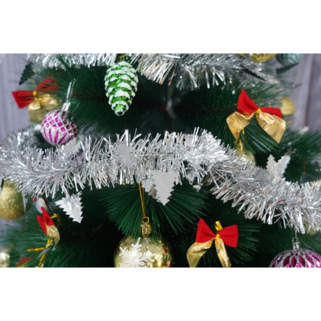 Beteala Craciun, Flippy, argintiu, marimea: 2 m x 9 cm x 5 cm material:folie PVC, interior/exterior [8]