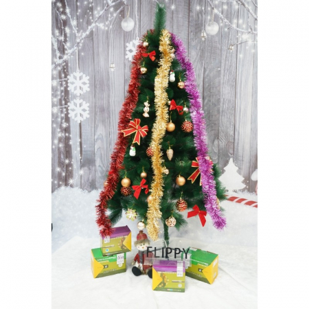 Beteala Craciun, Flippy, auriu, marimea: 2 m x 9 cm material:folie PVC, interior/exterior [10]