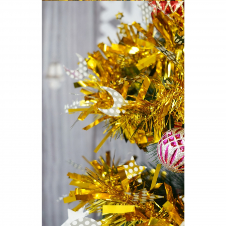 Beteala Craciun, Flippy, auriu, marimea: 2 m x 9 cm x 9 cm material:folie PVC, interior/exterior [4]