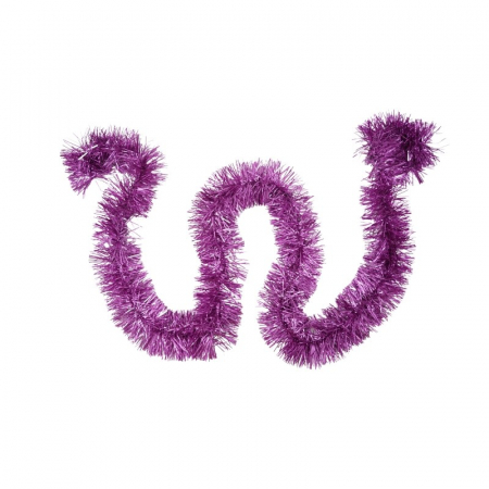 Decoratiuni, ornamente si articole Craciun - Beteala Craciun, Flippy, roz, marimea: 2 m x 9 cm material:folie PVC, interior/exterior