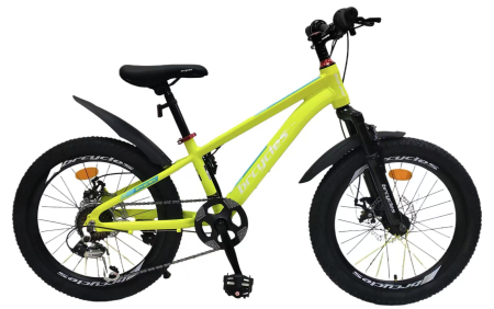 Bicicleta BR Tornado A2002 20'' 7 viteze, cadru aluminiu Shimano Galben [1]