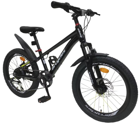 Biciclete, trotinete, triciclete - Bicicleta BR Tornado A2002 20'' 7 viteze, cadru aluminiu Shimano Negru