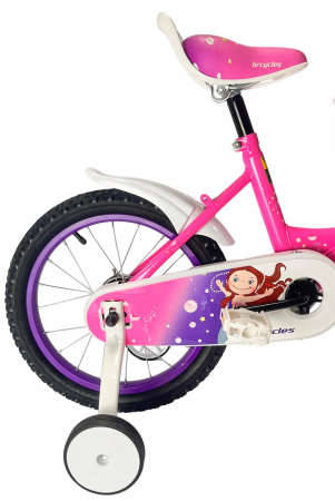 Bicicleta BRC copii 4-7 ani A1602 16'' Roz [8]