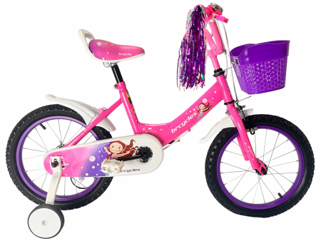 Bicicleta BRC copii 4-7 ani A1602 16'' Roz [0]