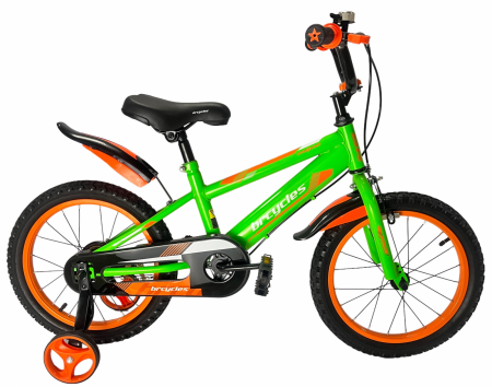 Biciclete copii - Bicicleta BRC copii 4-7 ani A1601 16'' Verde