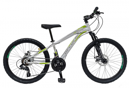 Bicicleta MTB-HT 24″ BR Storm, cadru otel 13″ ,21 viteze, Alb [0]