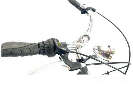Bicicleta Citadinne Shimano, S2603, 26 inch, Cadru Otel, Gri/Albastru [7]