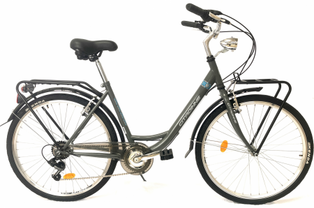 Bicicleta Citadinne Shimano, S2603, 26 inch, Cadru Otel, Gri/Albastru [1]