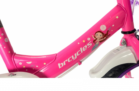 Bicicleta BRC copii 2-4 ani A1202 12" Roz [3]