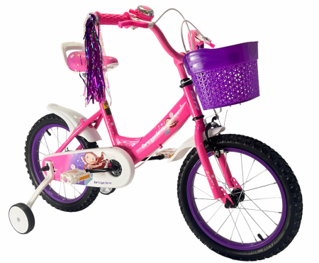 Bicicleta BRC copii 2-4 ani A1202 12" Roz [0]