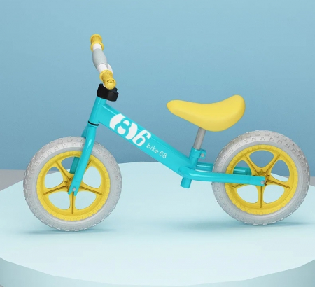 Bicicleta echilibru fara pedale, Balance, Albastru cu galben [1]