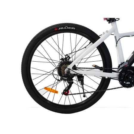 Bicicletă electrică RDB T7 cu motor de 250W, autonomie 30 - 40 km, 25km/h, 36v, 10.4 Ah, Alb - asistență la pedalare [1]