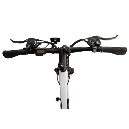 Bicicletă electrică RDB T7 cu motor de 250W, autonomie 30 - 40 km, 25km/h, 36v, 10.4 Ah, Alb - asistență la pedalare [3]