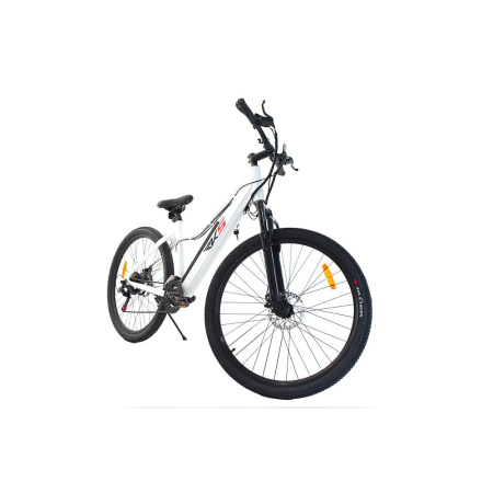 Biciclete electrice - Bicicletă electrică RDB T7 cu motor de 250W, autonomie 30 - 40 km, 25km/h, 36v, 10.4 Ah, Alb - asistență la pedalare