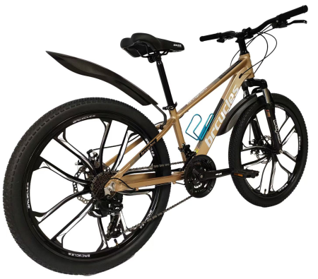 Bicicleta MTB 24″ BR A2404 Tornado, cadru Aluminiu, 21 viteze, Roti magnesium cu Shimano, Gold [1]