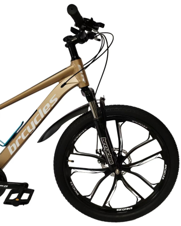 Bicicleta MTB 24″ BR A2404 Tornado, cadru Aluminiu, 21 viteze, Roti magnesium cu Shimano, Gold [3]