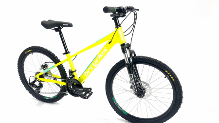 Bicicleta MTB 24″ BR Tornado , cadru Aluminiu 14″ ,21 viteze, Shimano ,Verde [1]