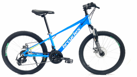 Bicicleta MTB 24″ BR Tornado , cadru Aluminiu 14″ ,21 viteze, Shimano ,Albastru [0]